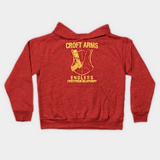 Croft Arms - TR1 title colors Kids Hoodie